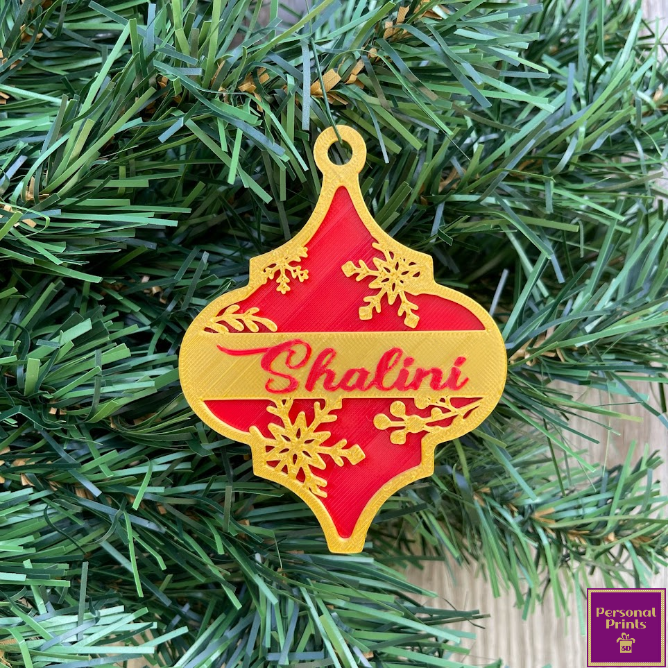 PERSONALISED ARABESQUE BUNDLE ORNAMENTS