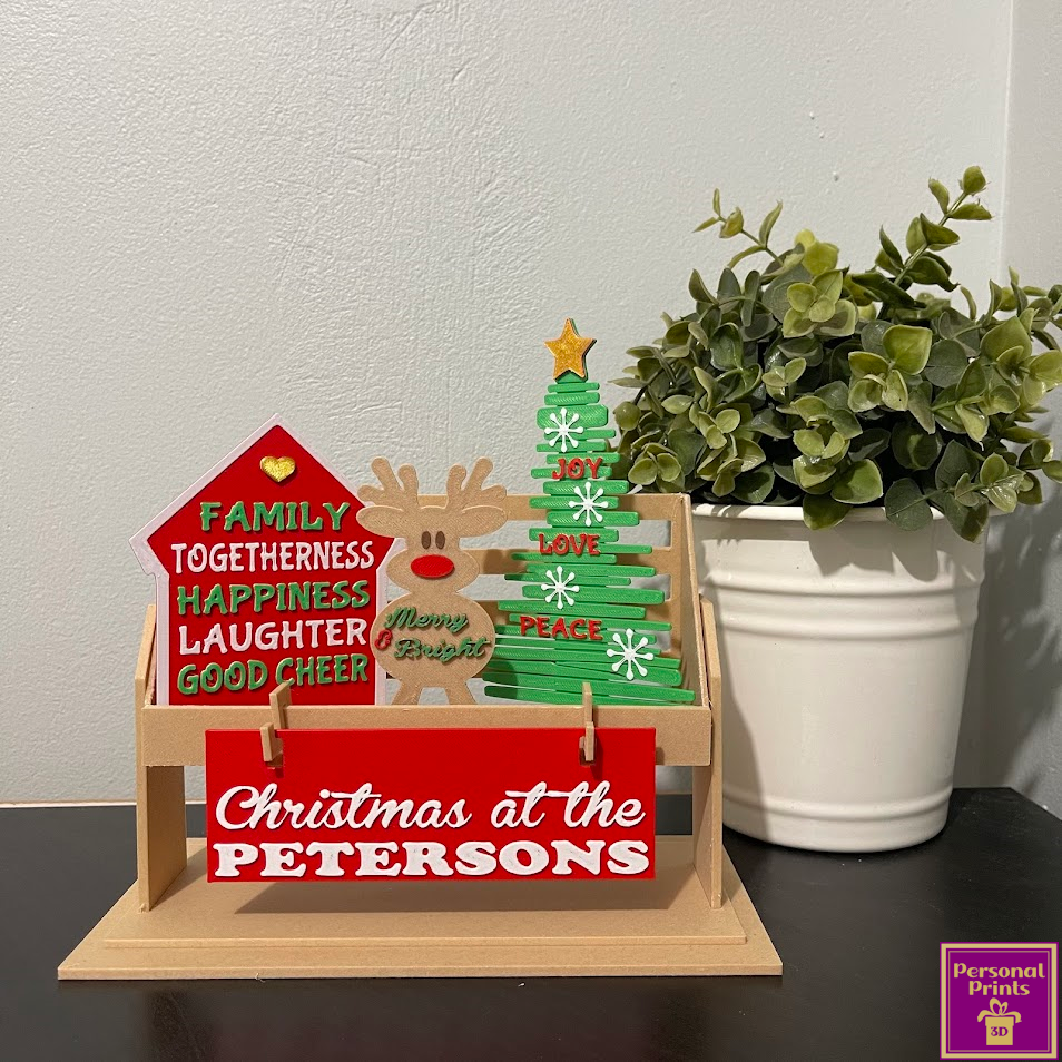 PERSONALISED CHRISTMAS SHELF SITTER