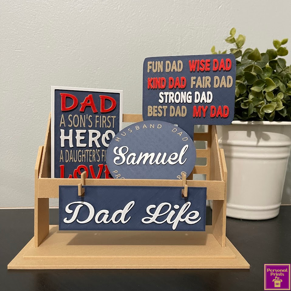 PERSONALISED RAISED SHELF SITTER FOR DAD