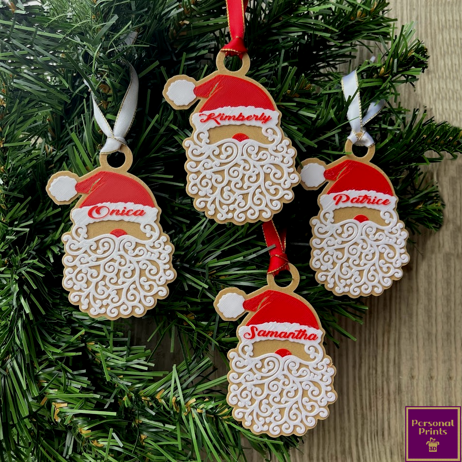 PERSONALISED SANTA BUNDLE ORNAMENTS