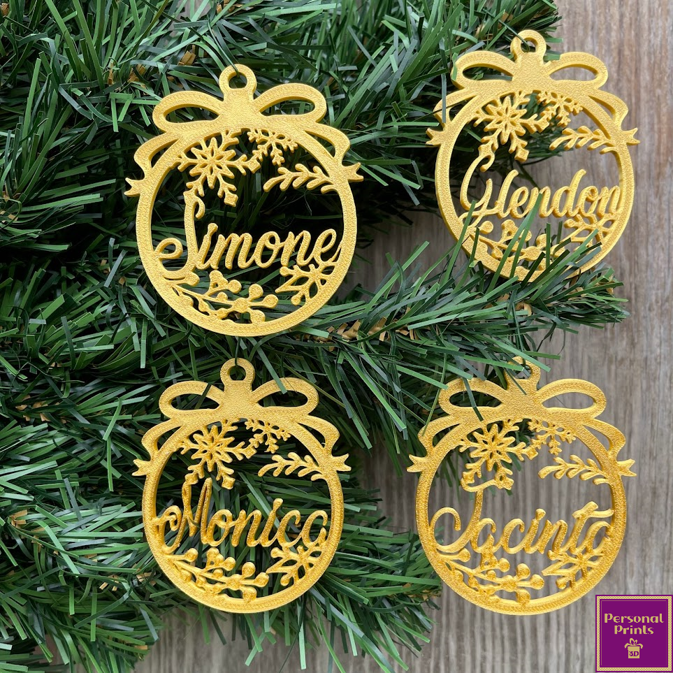 PERSONALISED SNOWFLAKE BUNDLE ORNAMENTS