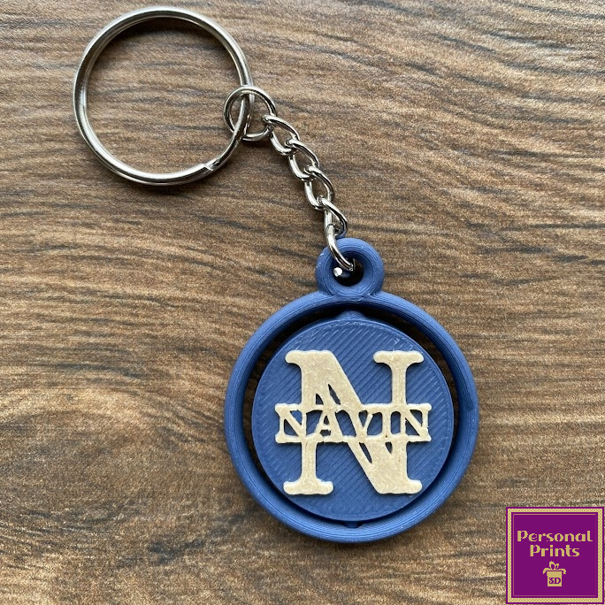 PERSONALISED SPINNING KEYRINGS