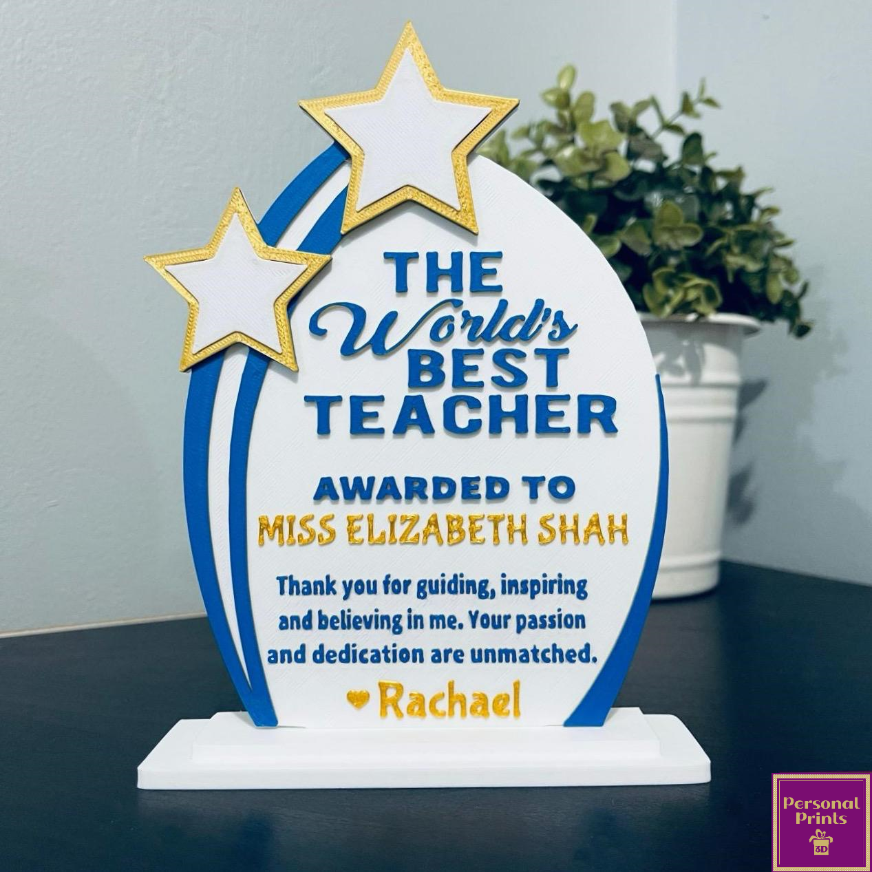PERSONALISED TEACHER TROPHY
