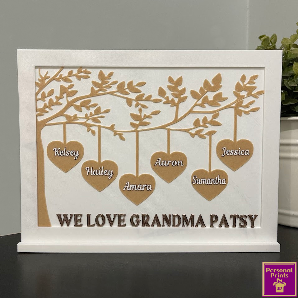 PERSONALISED TREE OF LOVE PLAQUE