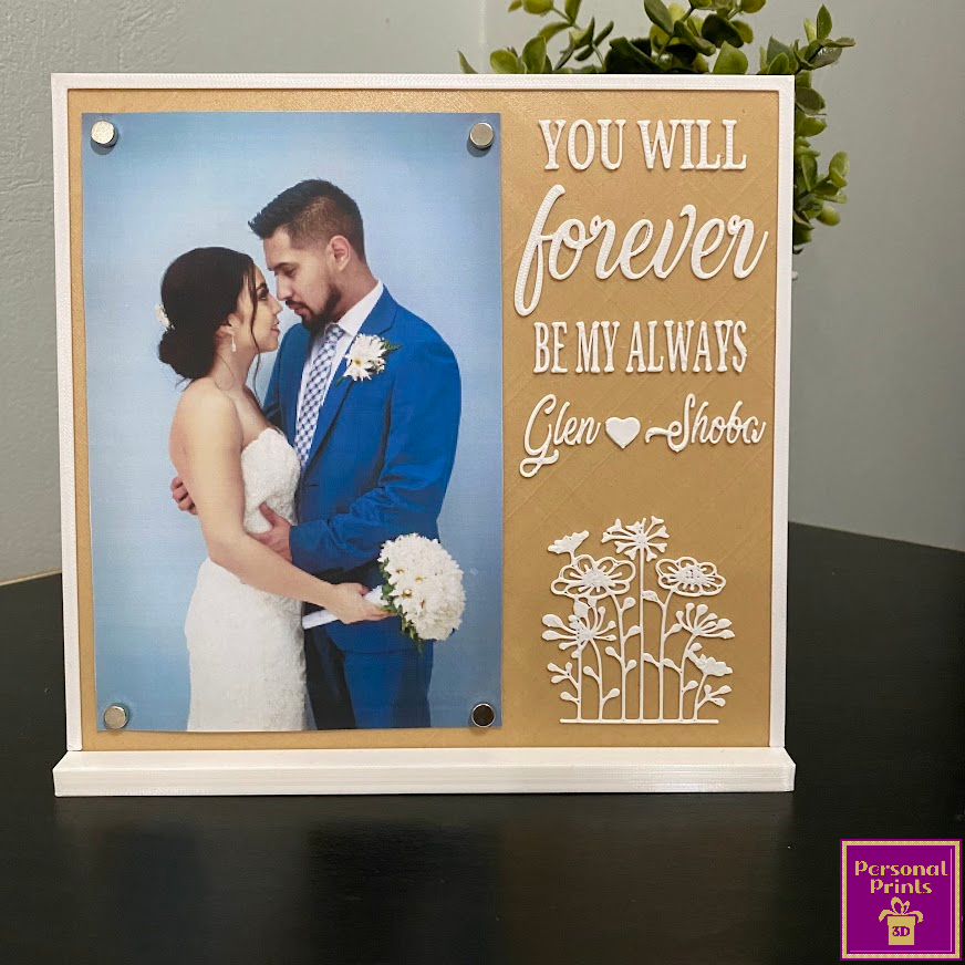 PERSONALISED FOREVER AND ALWAYS PICTURE FRAME