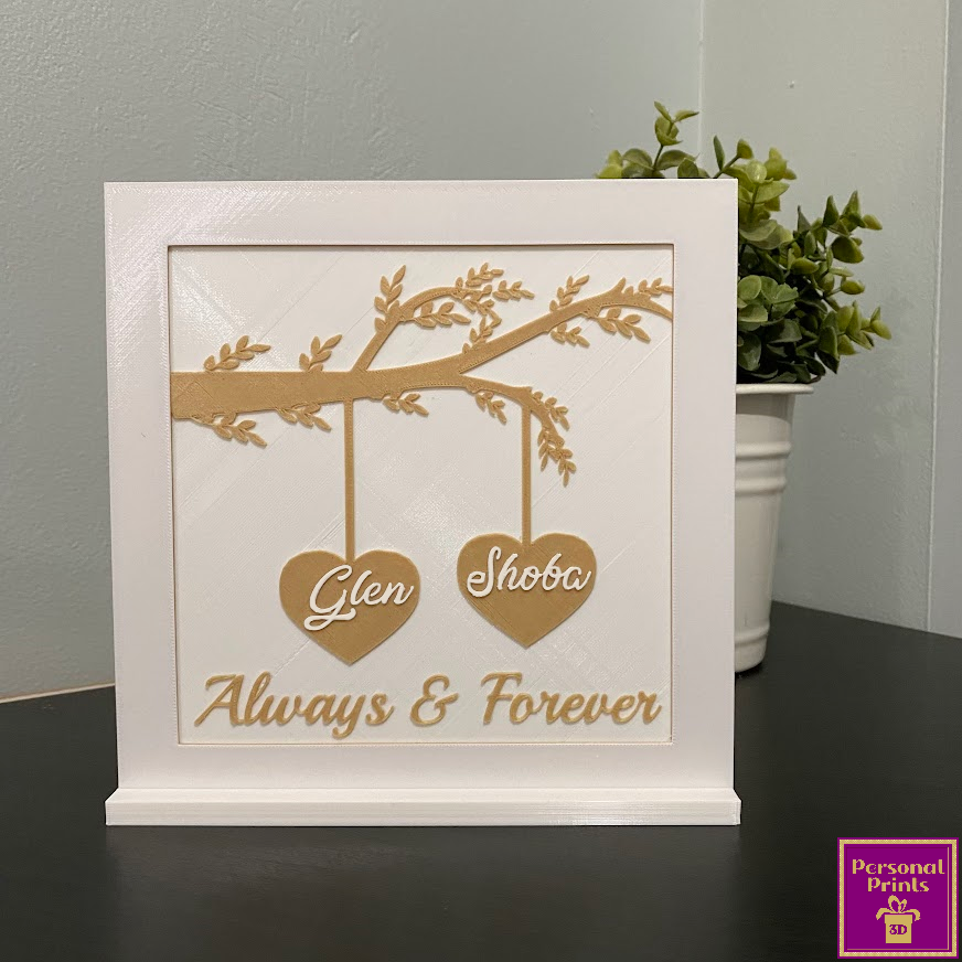 PERSONALISED FOREVER AND ALWAYS PLAQUE