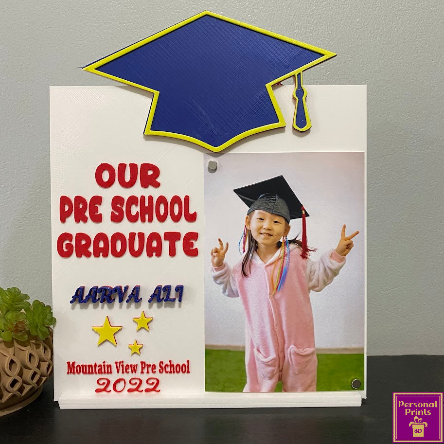 PERSONALISED PRE SCHOOL GRADUATION PICTURE FRAME