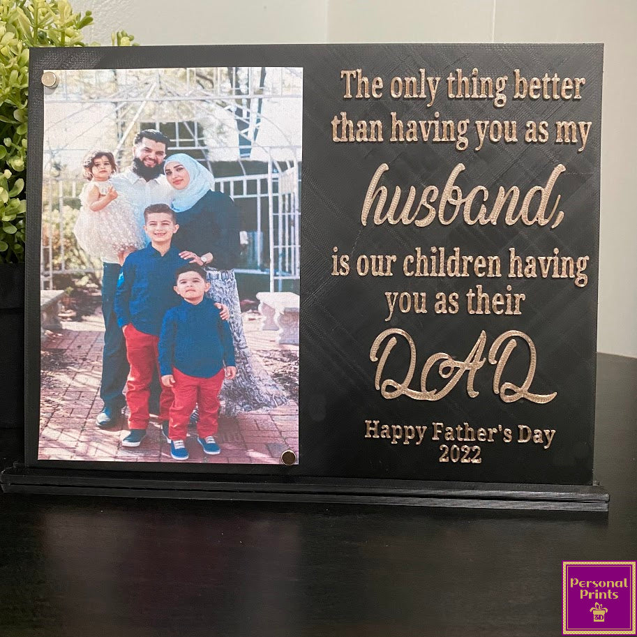 PERSONALISED FATHER’S DAY MESSAGE PICTURE FRAME