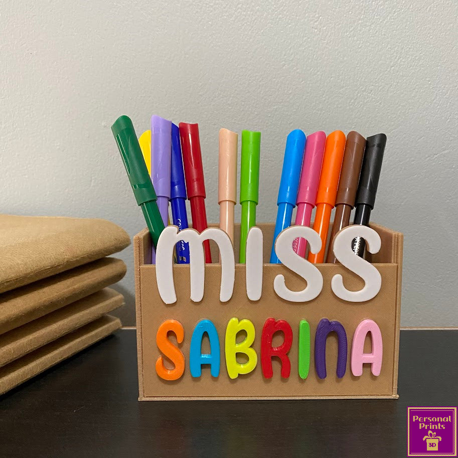 PERSONALISED TEACHER DESK ORGANIZER Personal Prints 3D personalised-teacher-desk-organizer-personal-prints-3d