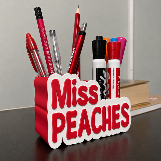 PERSONALISED TEACHER NAME PLATE DESK ORGANIZER