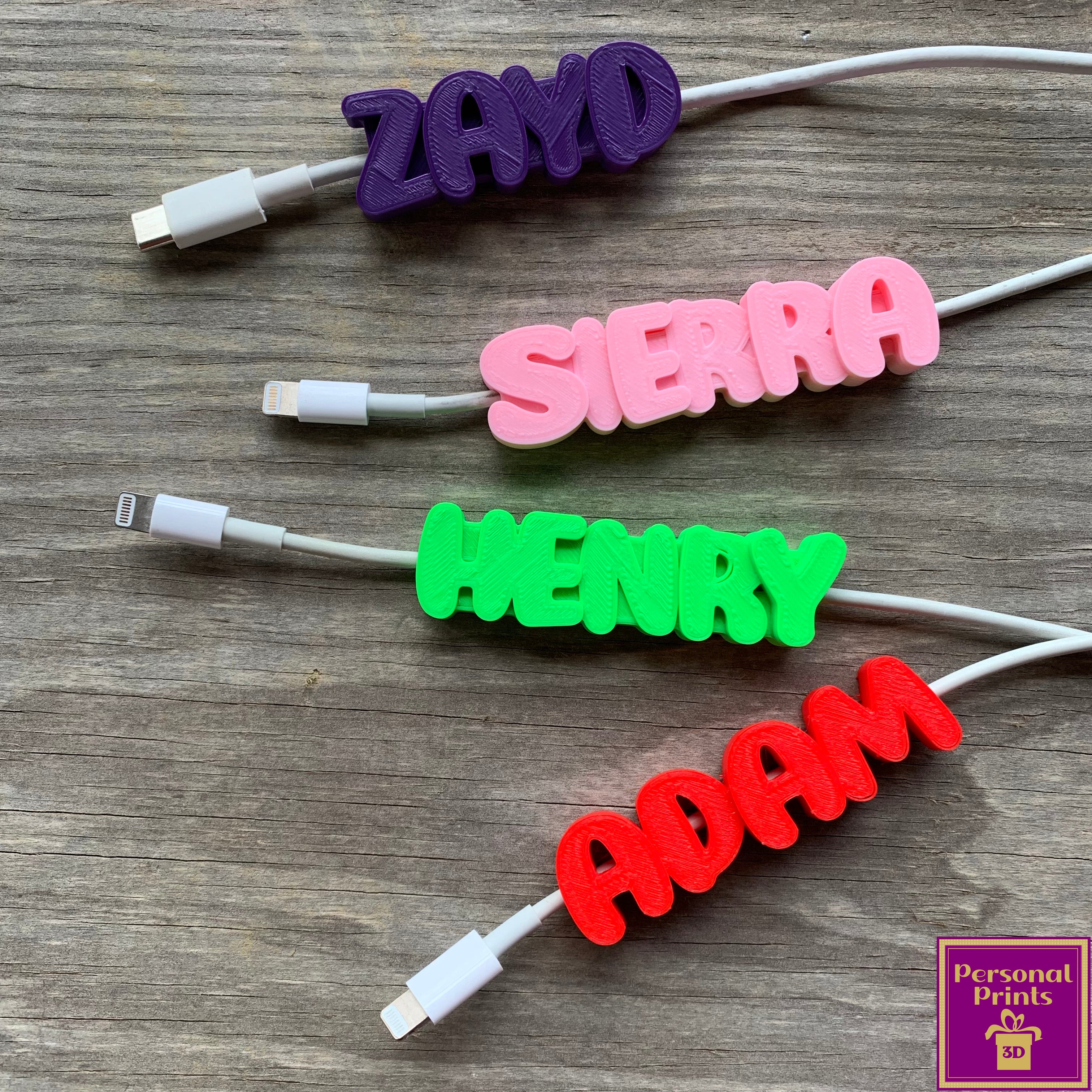 Usb Tags USB CABLE NAME TAG – Personal Prints 3D