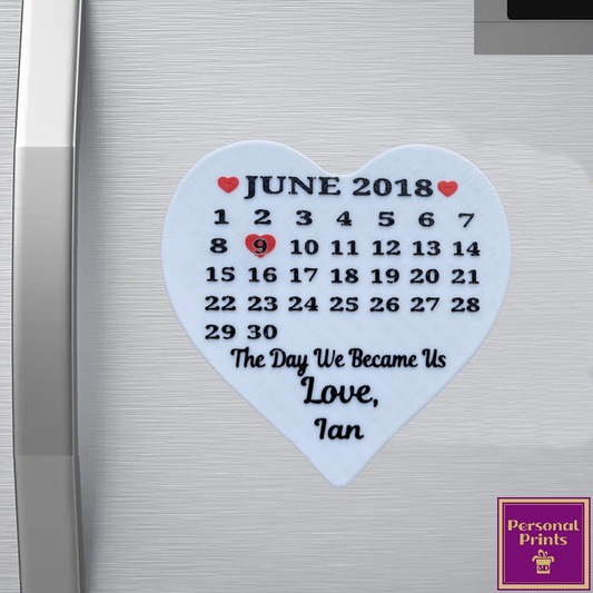 PERSONALISED ‘THE DAY WE BECAME US’ FRIDGE MAGNET